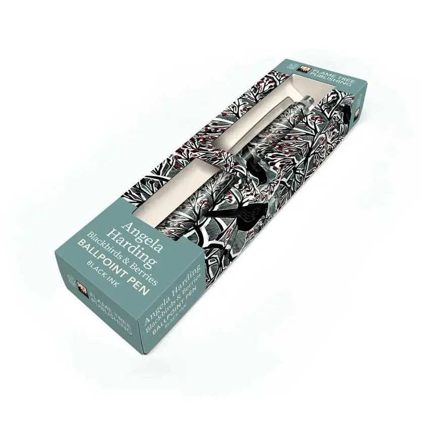 Angela Harding Blackbirds & Berries Boxed Ballpoint Pen