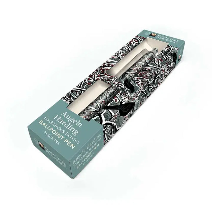Angela Harding Blackbirds & Berries Boxed Ballpoint Pen