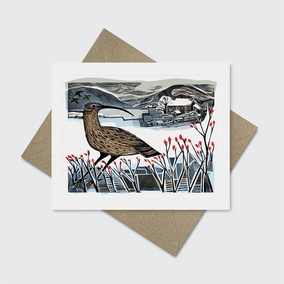 'Curlew Christmas' Greeting Card