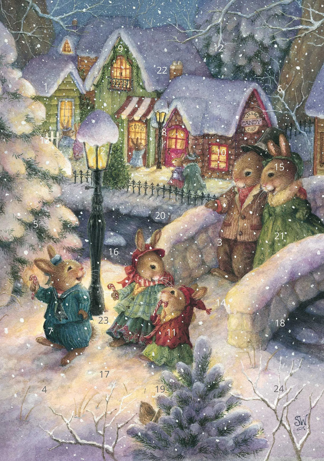 Christmas Fun Advent Calendar Card