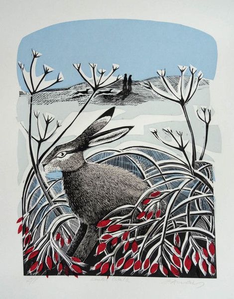 'Winter Hare' Greeting Card