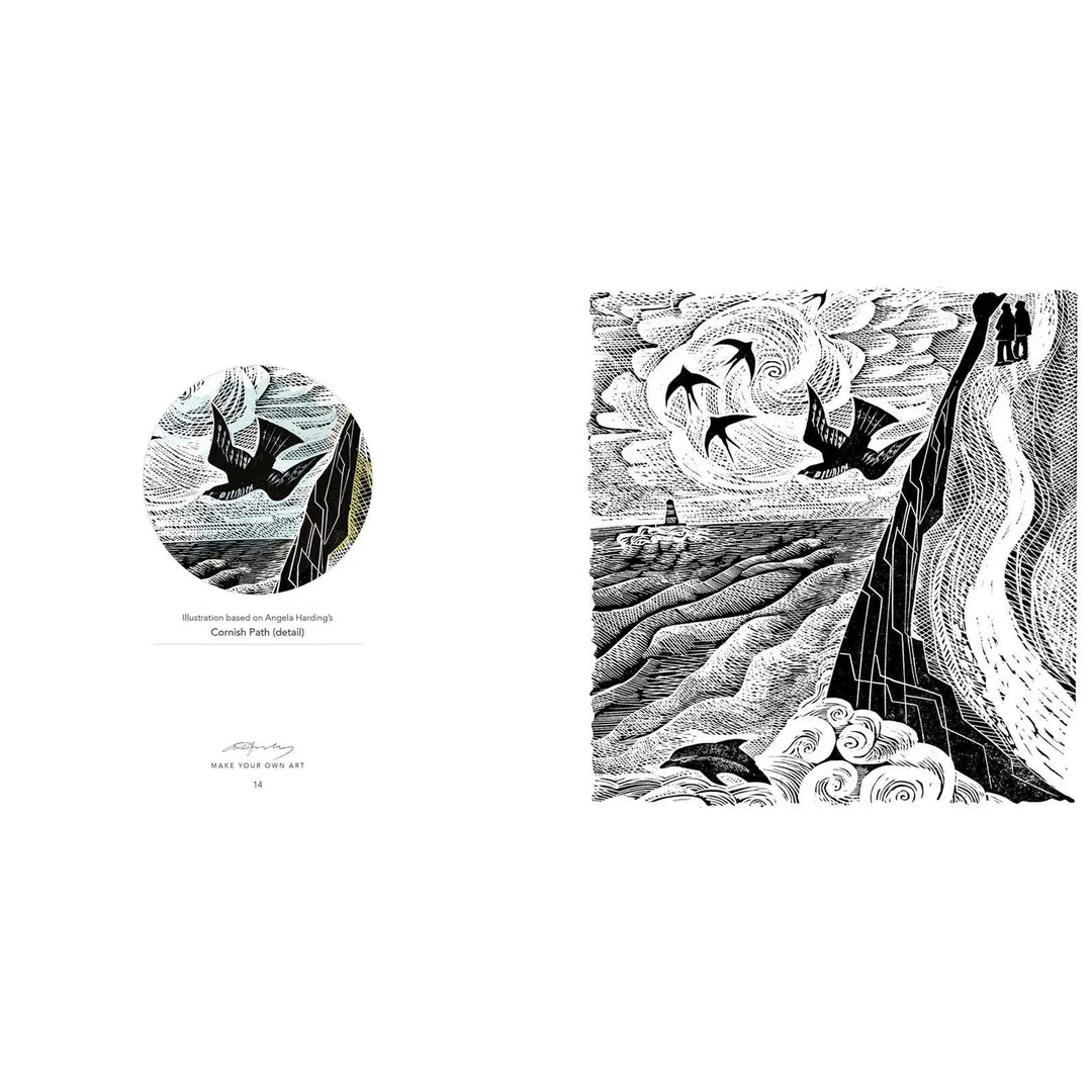 Countryside Coloring Book by Angela Harding