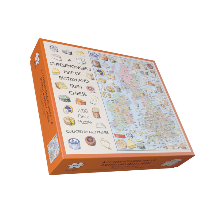 A Cheesemonger's Map of British & Irish Cheese 1000 Piece Jigsaw Puzzle