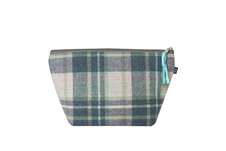 Tweed Sheep Applique Make Up Bag