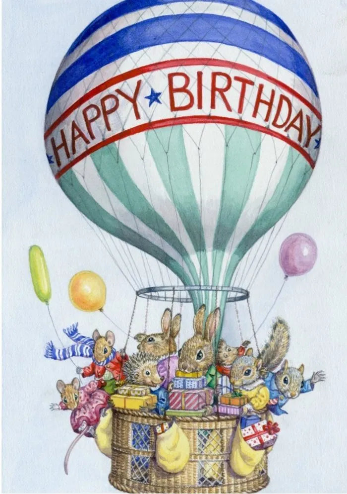 Happy Birthday Balloon Greeting Card