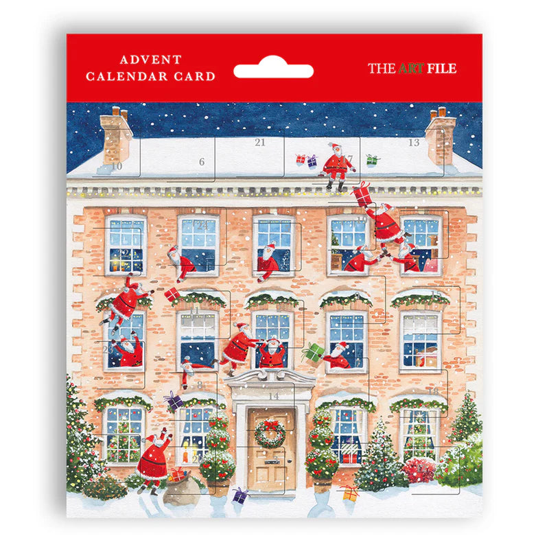 Santa's Delivery Advent Calendar Card