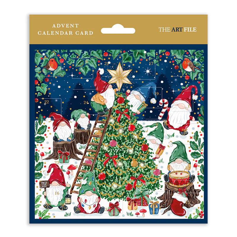 Going Gnome Advent Calendar Card