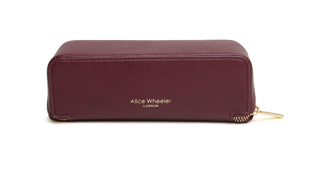 Small Train Case by Alice Wheeler London-- Berry
