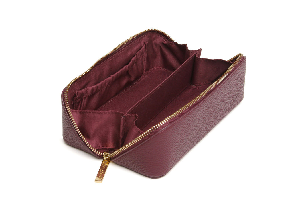 Small Train Case by Alice Wheeler London-- Berry