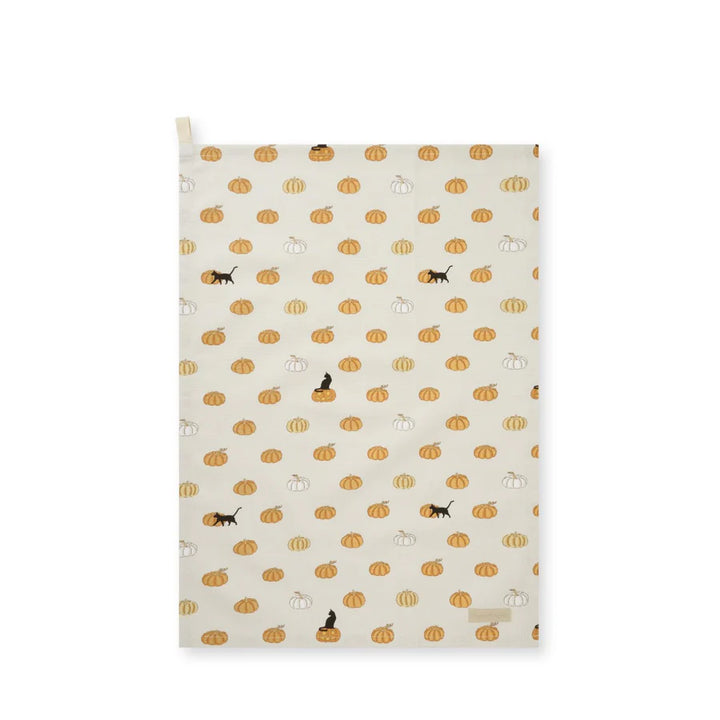 Trick or Treat Pumpkins Tea Towel