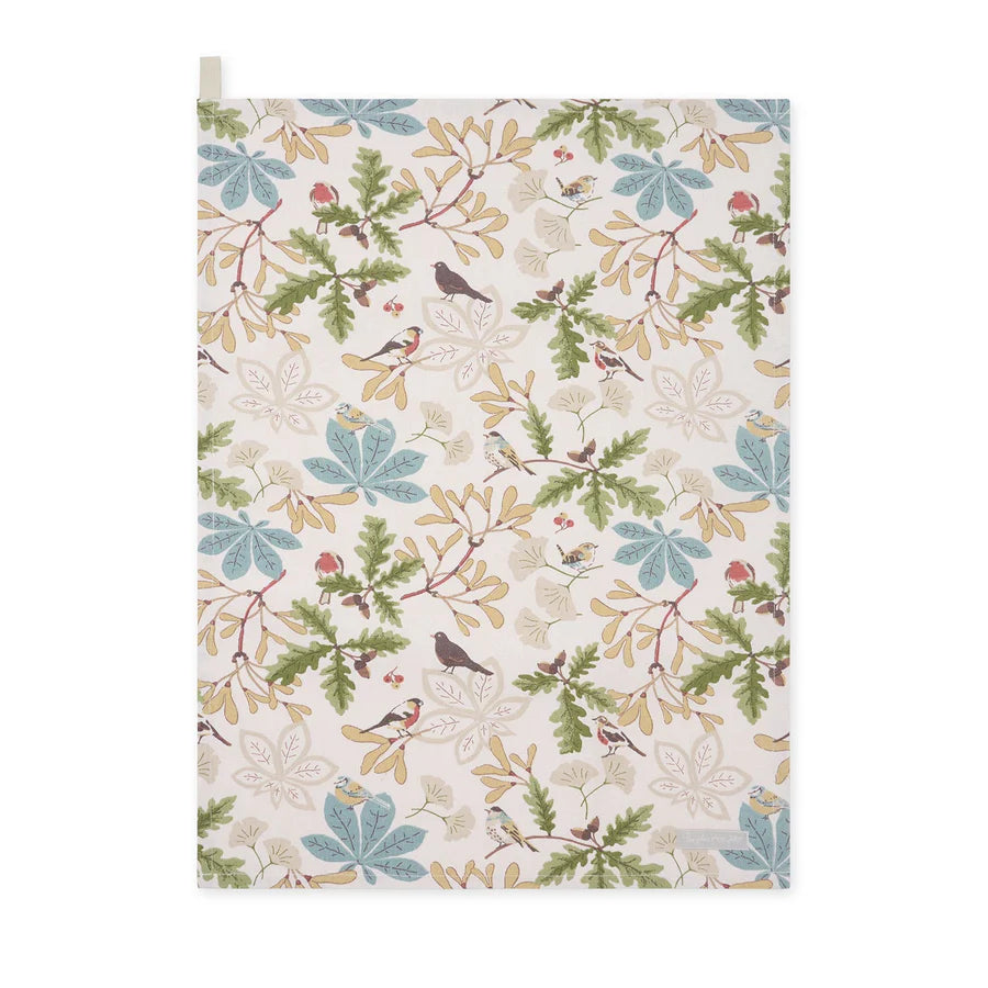 Orchard Birds Tea Towel