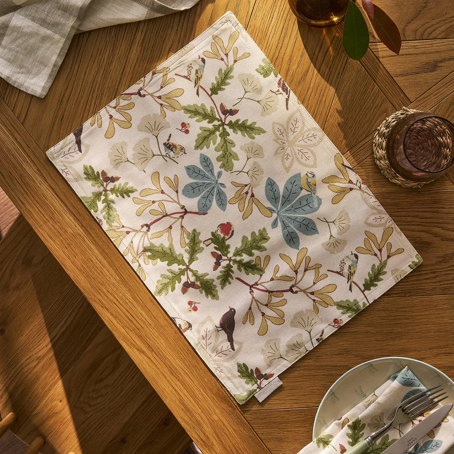 Orchard Birds Fabric Placemat - Set of 2