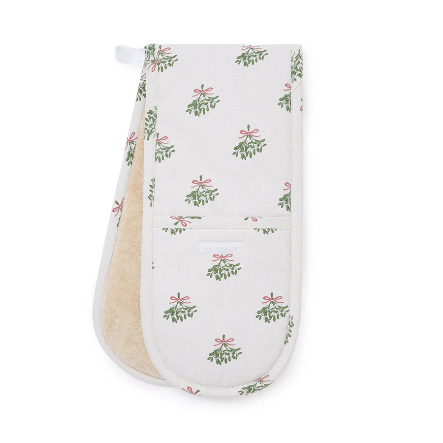 Mistletoe Double Oven Glove