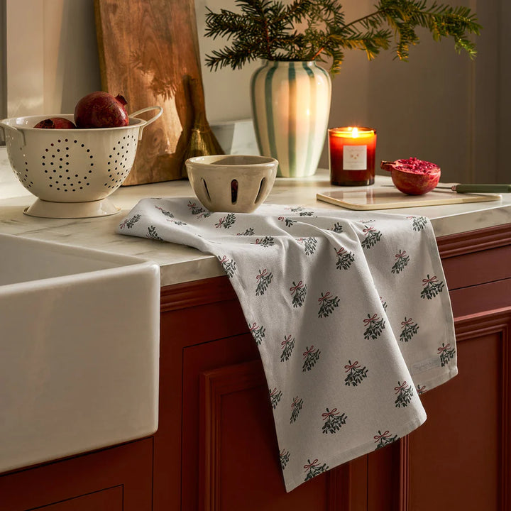 Mistletoe Tea Towel