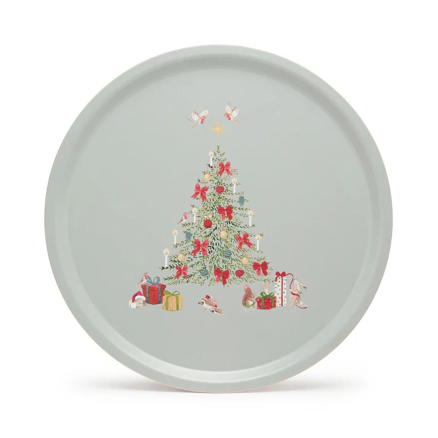 Cosy Christmas Large Round Tray