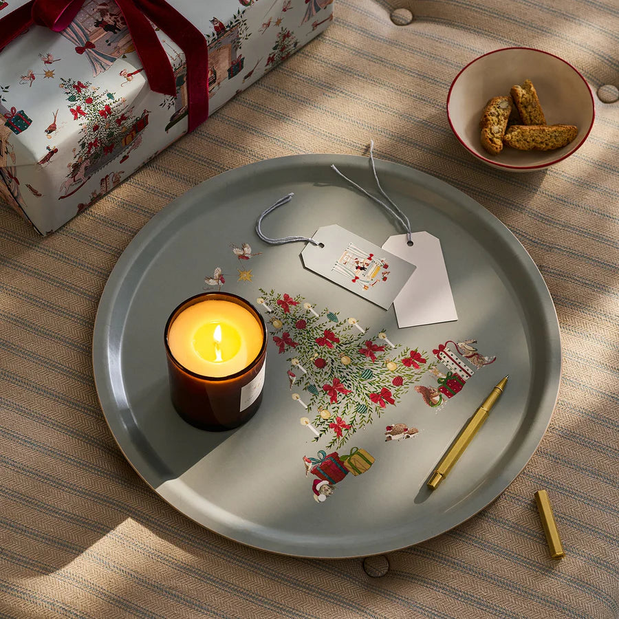 Cosy Christmas Large Round Tray