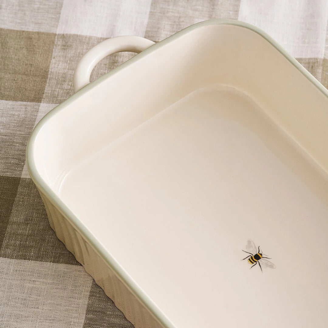 Bee Stoneware Roasting Dish