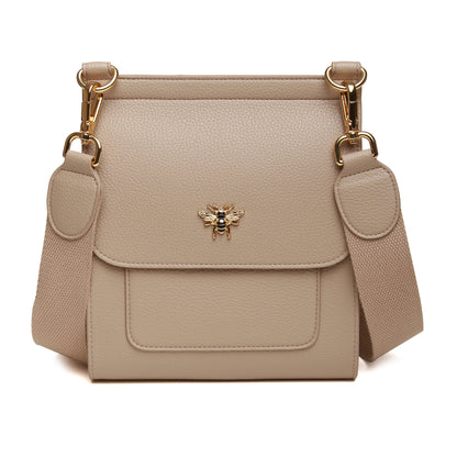 Bloomsbury Crossbody Bag by Alice Wheeler London-- Stone