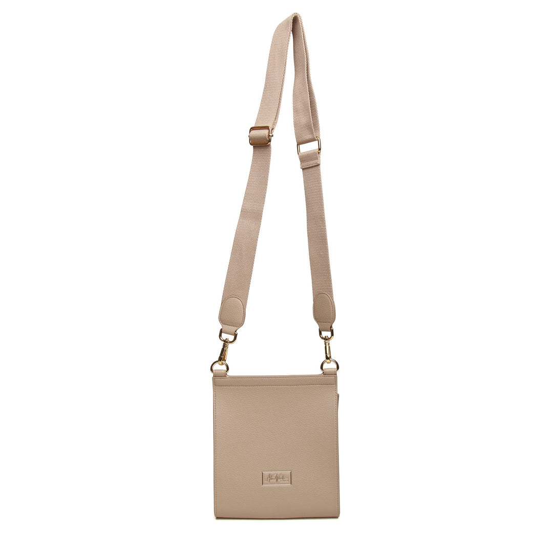Bloomsbury Crossbody Bag by Alice Wheeler London-- Stone