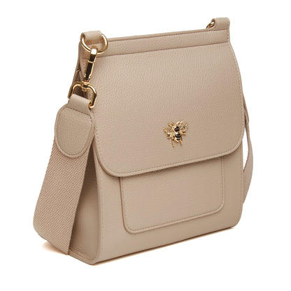 Bloomsbury Crossbody Bag by Alice Wheeler London-- Stone