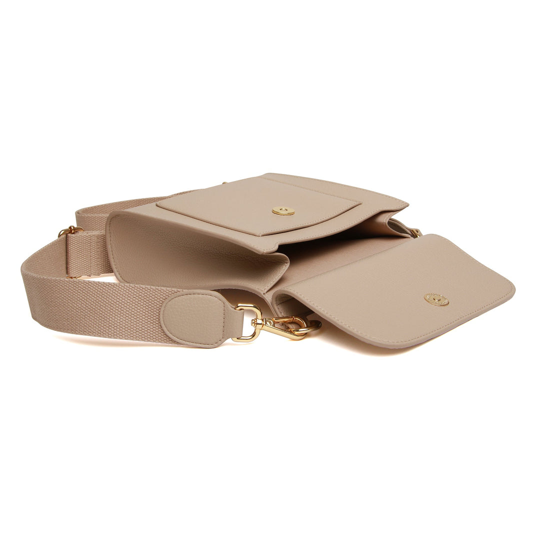 Bloomsbury Crossbody Bag by Alice Wheeler London-- Stone