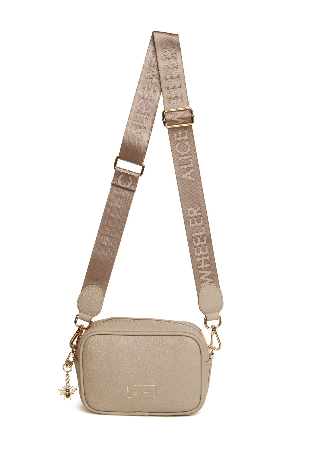 Mini Soho Crossbody Bag by Alice Wheeler London-- Stone