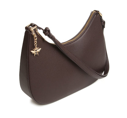 Ascot Crossbody Bag by Alice Wheeler London-- Chocolate