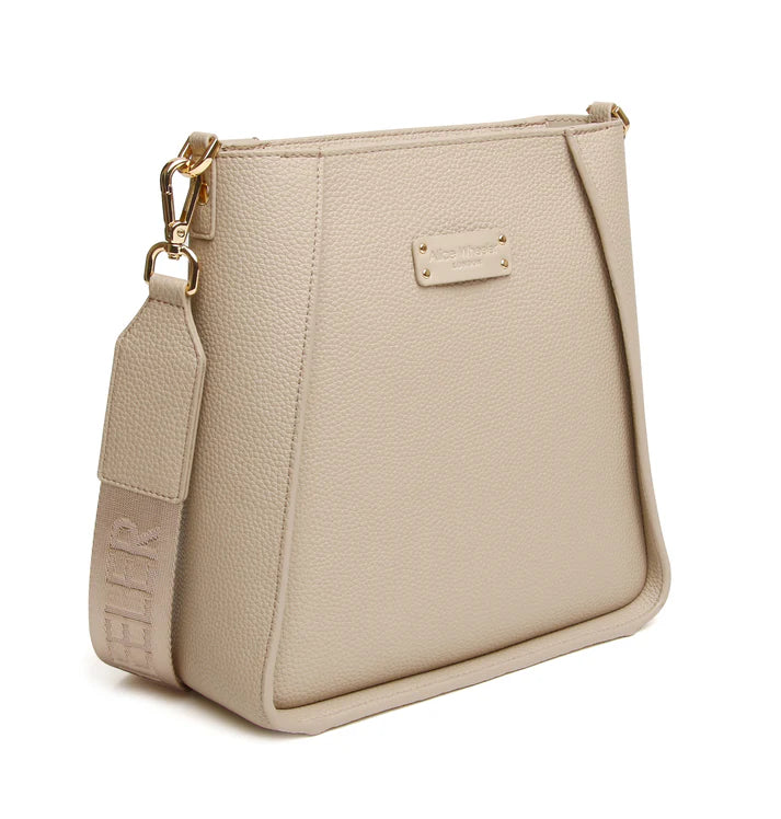 Kensington Crossbody Bag by Alice Wheeler London-- Stone