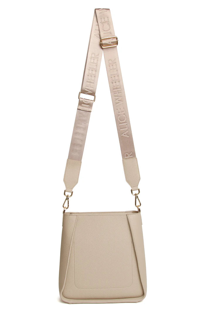 Kensington Crossbody Bag by Alice Wheeler London-- Stone