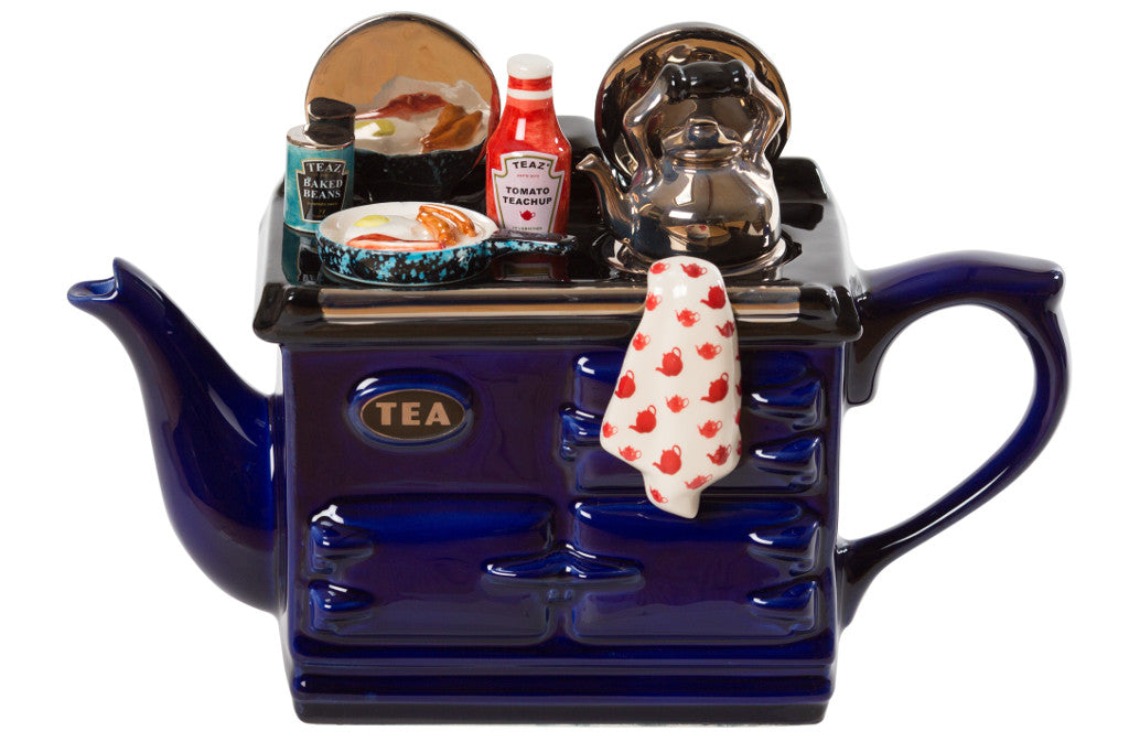 English Breakfast Large Aga Teapot - Blue