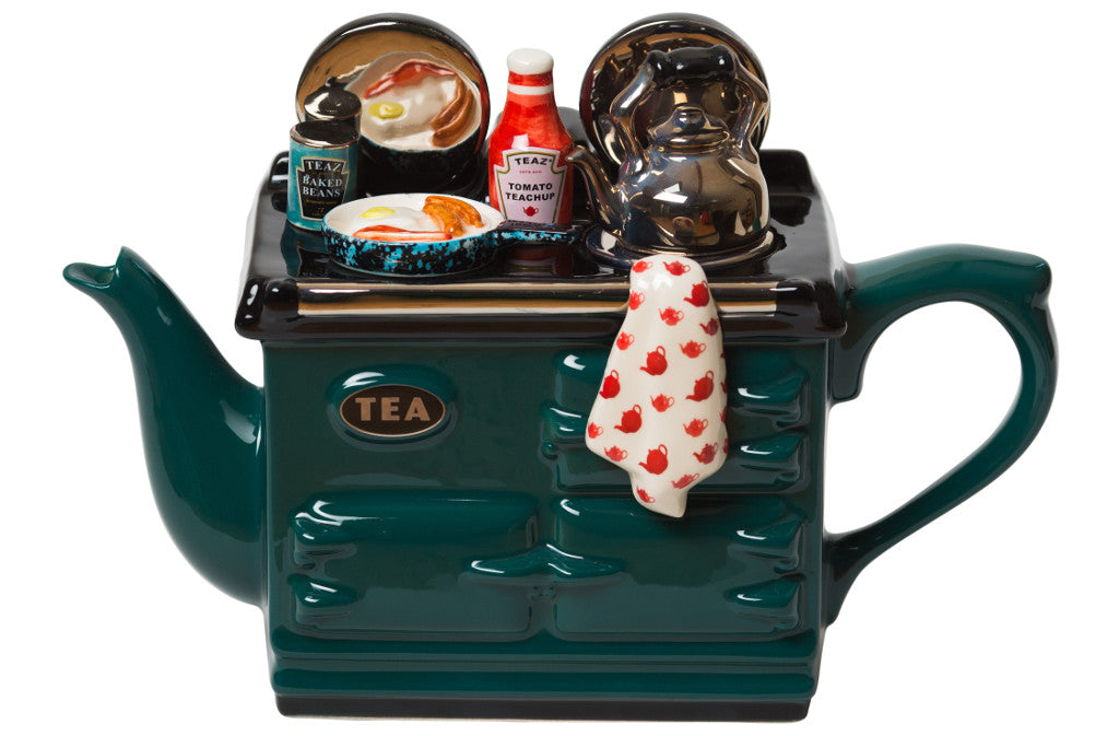 English Breakfast Large Aga Teapot - Green