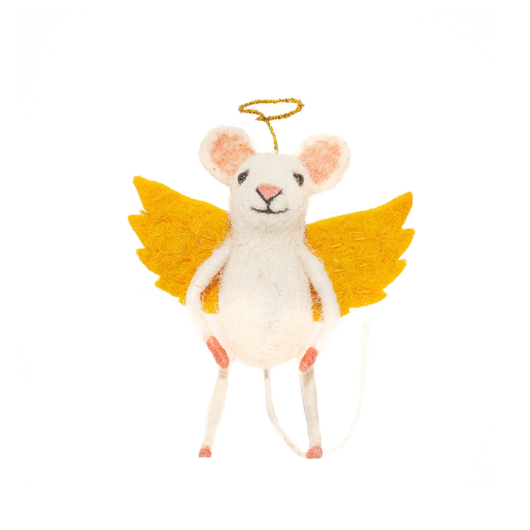 Angel Gabriel Mouse Felt Decoration