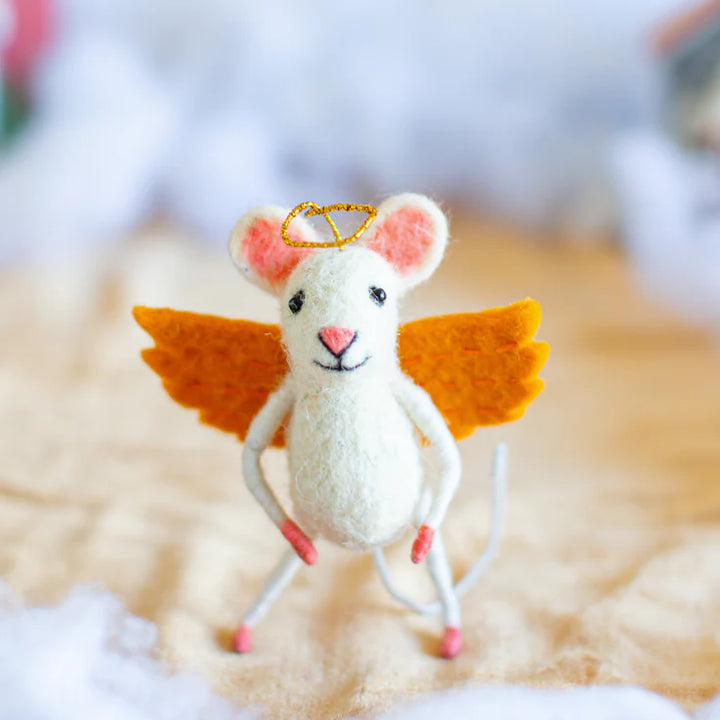 Angel Gabriel Mouse Felt Decoration