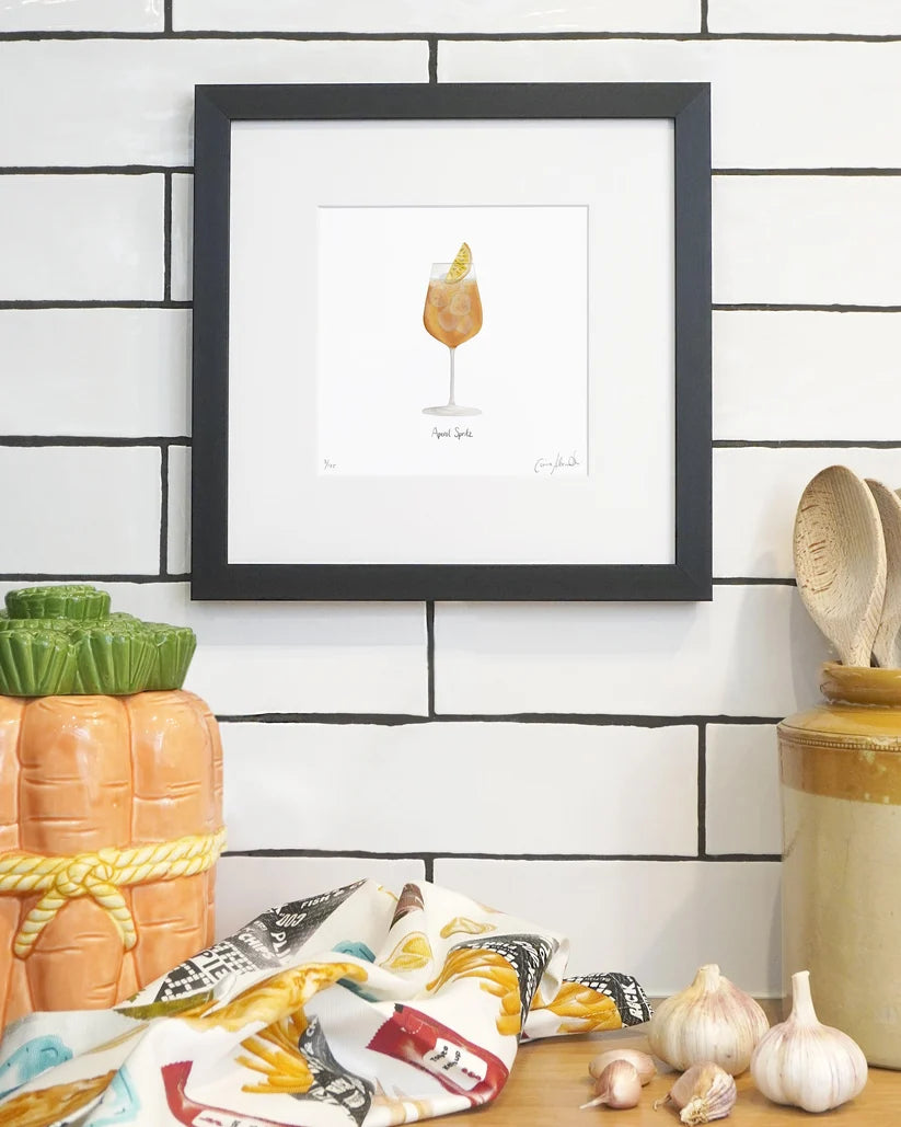 Aperol Spritz Framed Limited Edition Print by Corinne Alexander