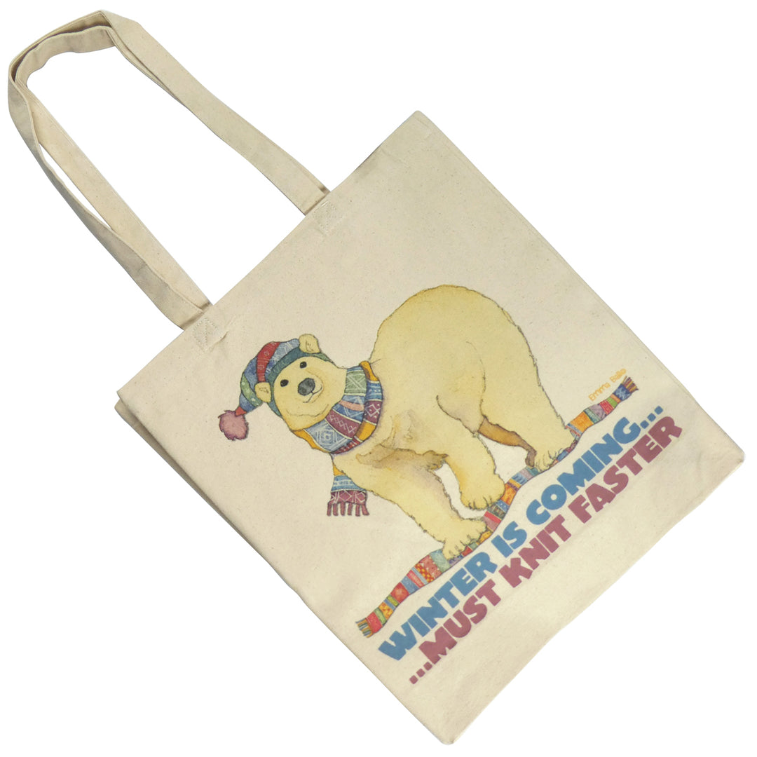 Winter is Coming Cotton Canvas Project Bag