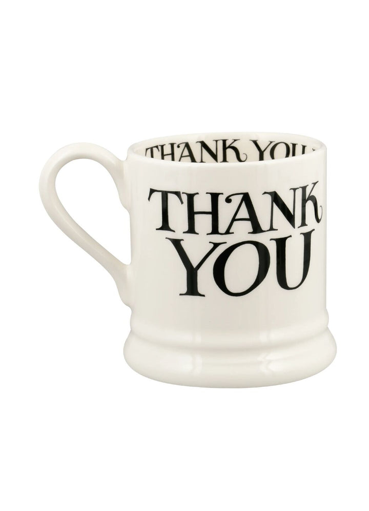 Black Toast Thank You 1/2 Pint Mug