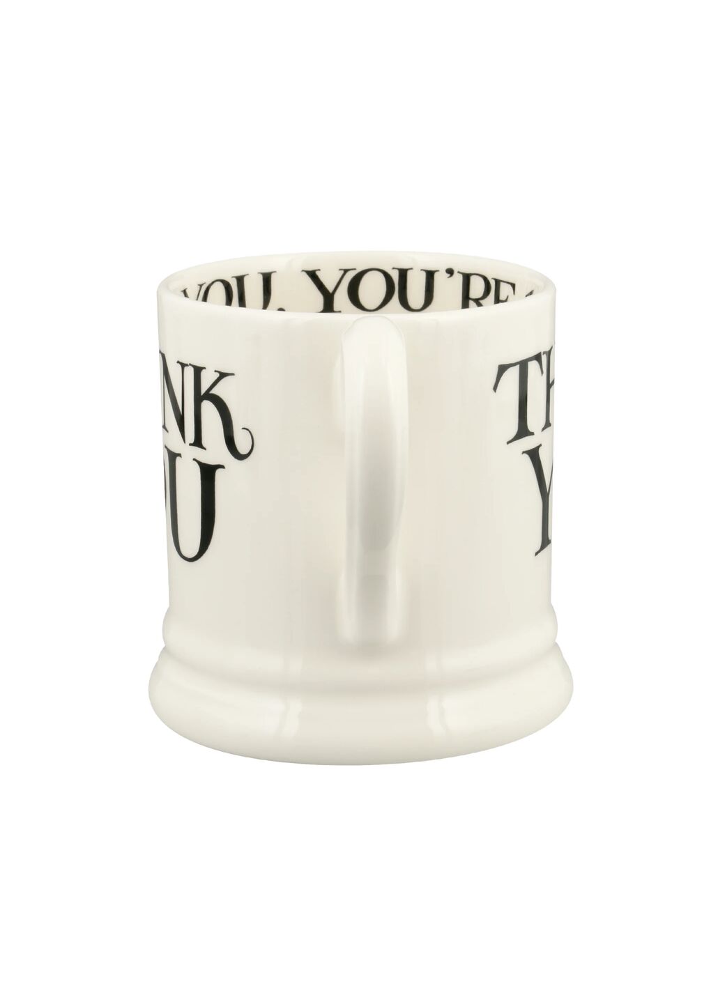 Black Toast Thank You 1/2 Pint Mug