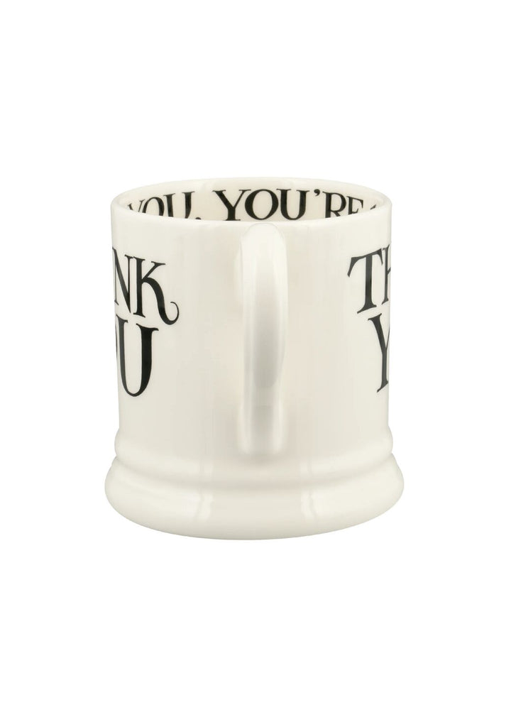 Black Toast Thank You 1/2 Pint Mug