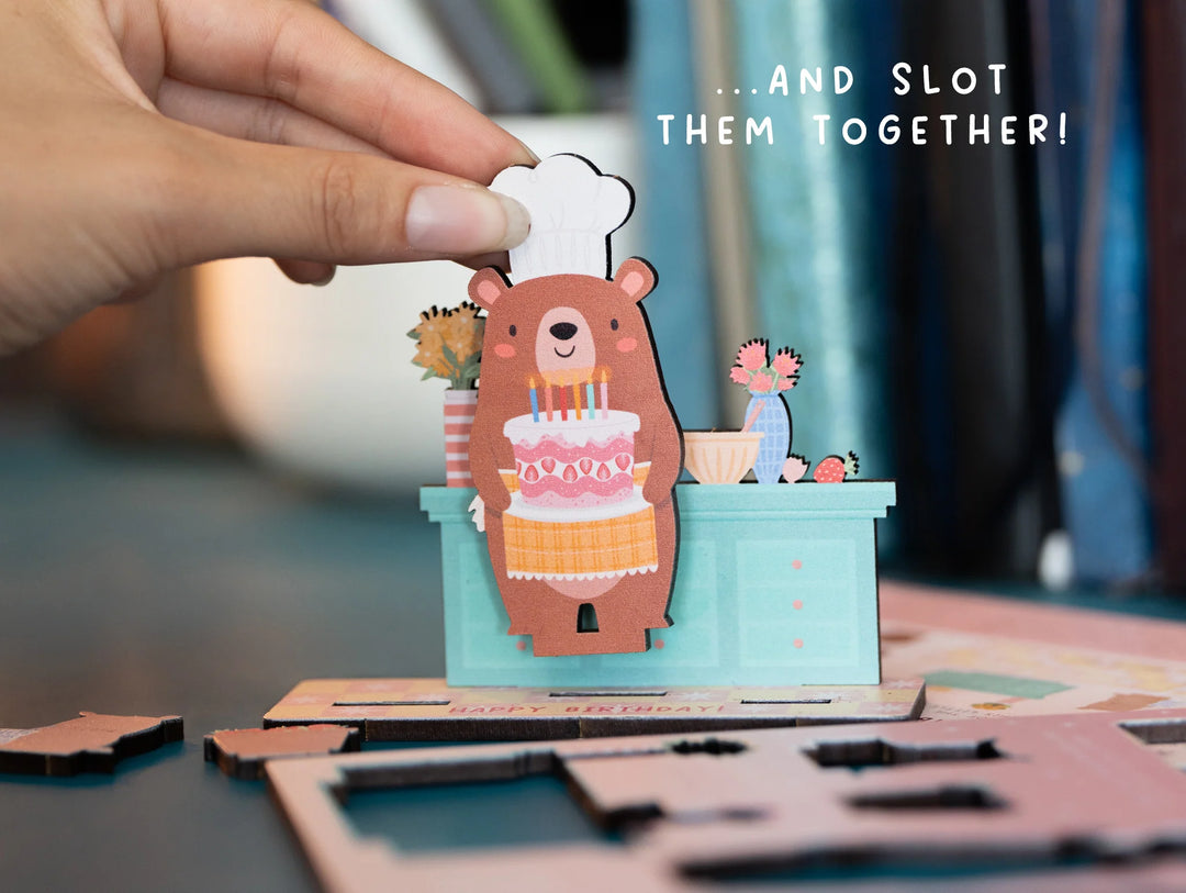 Bakery Bear Pop Out Card