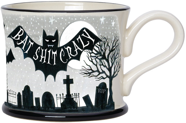 Bat S**t Crazy Mug by Moorland Pottery