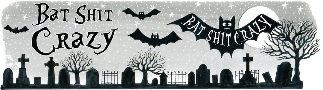 Bat S**t Crazy Mug by Moorland Pottery