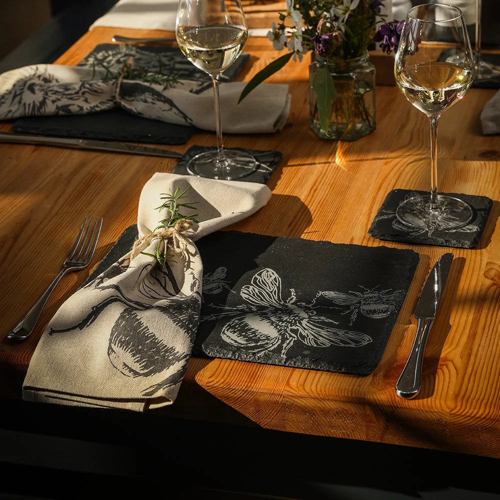 Bee Slate Placemats - Set of 2