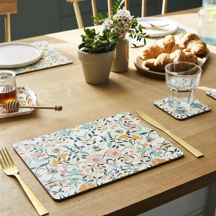 Bee Bloom Set of 4 Placemats