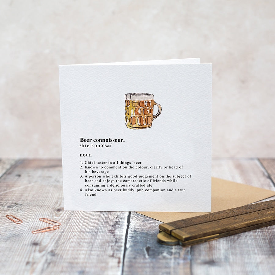 Beer Connoisseur Greetings Card