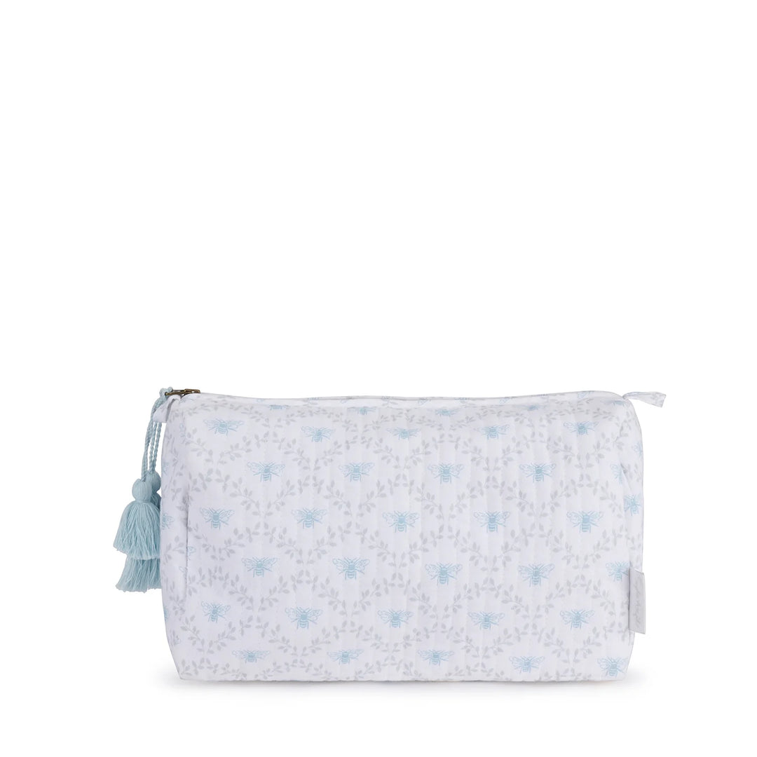 Bees & Leaves Quilted Cotton Make up Bag