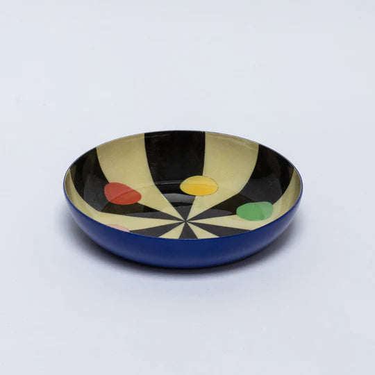 Benson's Colour Hexagon Round Enamel Printed Tray