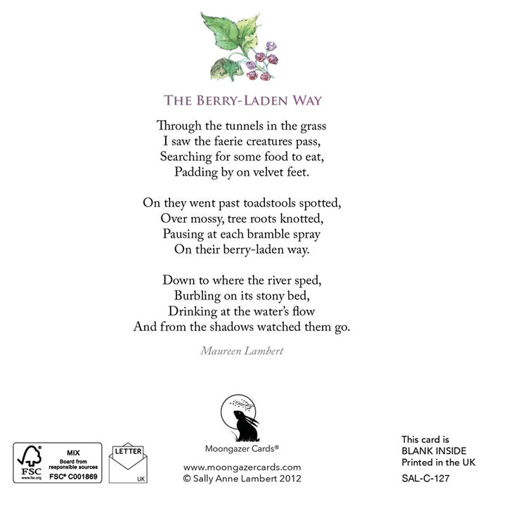 The Berry Laden Way Greeting Card