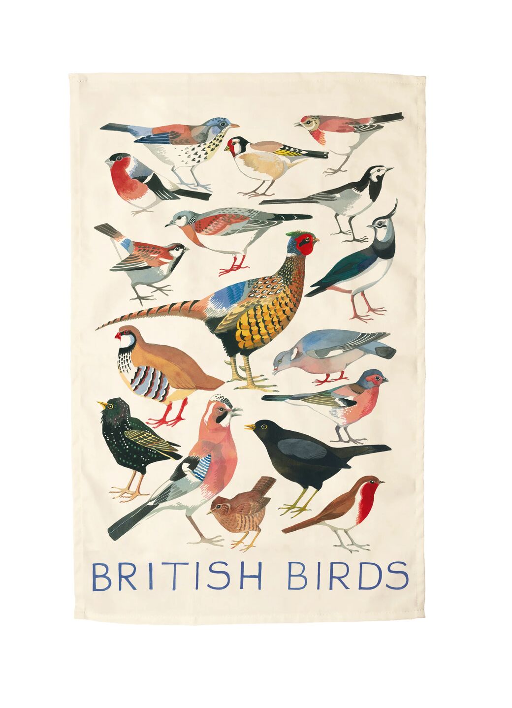 British BIrds Tea Towel