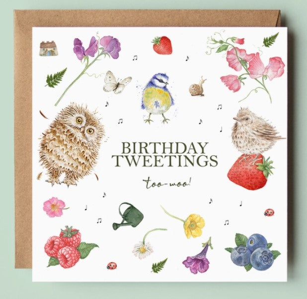 'Birthday Tweetings' Card