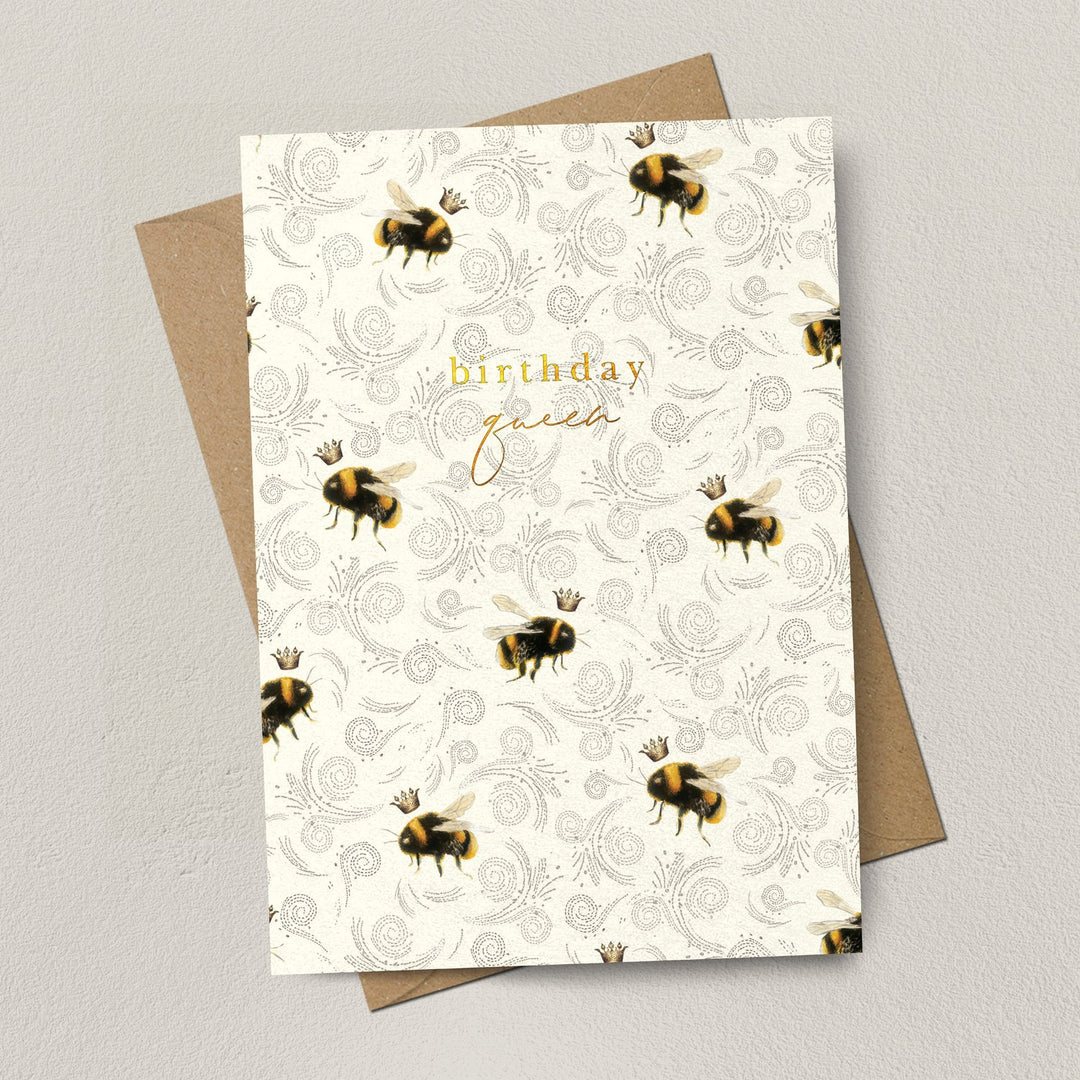 Birthday Queen Bee Repeat Greeting Card